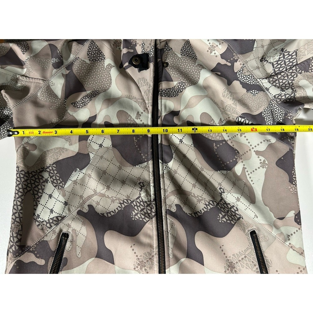 TRIPLE NICKEL 555 Gray Warm SOFT SHELL CAMO SKI JACKET Snowboard Coat Women's M - Picture 10 of 11